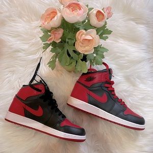 Air Jordan 1 Retro High OG BG 'Bred' ( GS ) ❤️